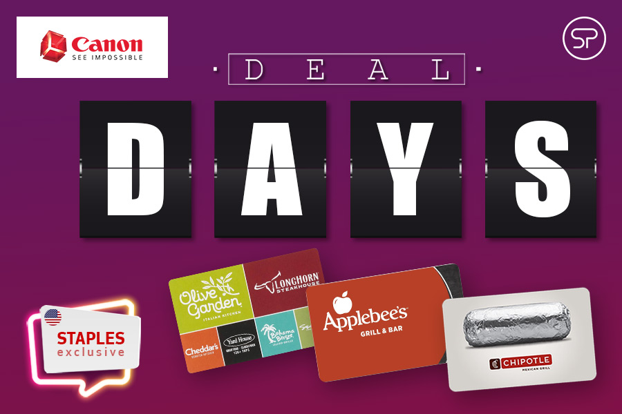 Canon Deal Days: Staples Canon Deal Days: Staples