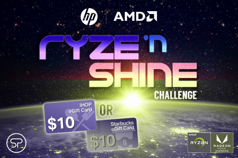 HP + AMD Ryze ‘n Shine Challenge graphic HP + AMD Ryze ‘n Shine Challenge