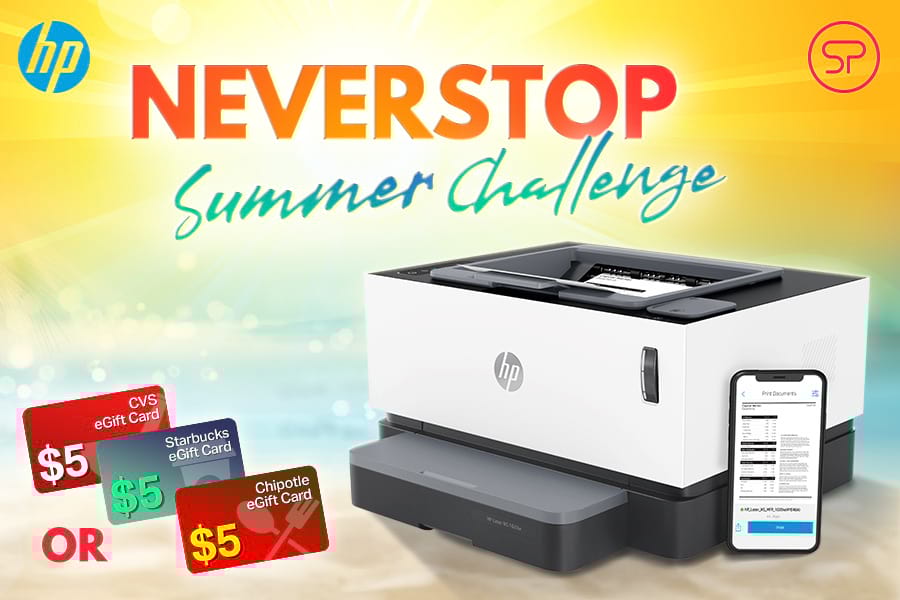 HP Neverstop Summer Challenge graphic HP Neverstop Summer Challenge