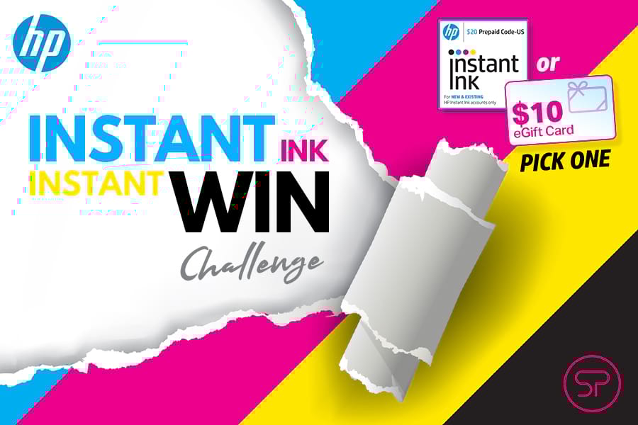HP INSTANT Ink Instant WIN Challenge graphic HP INSTANT Ink Instant WIN Challenge
