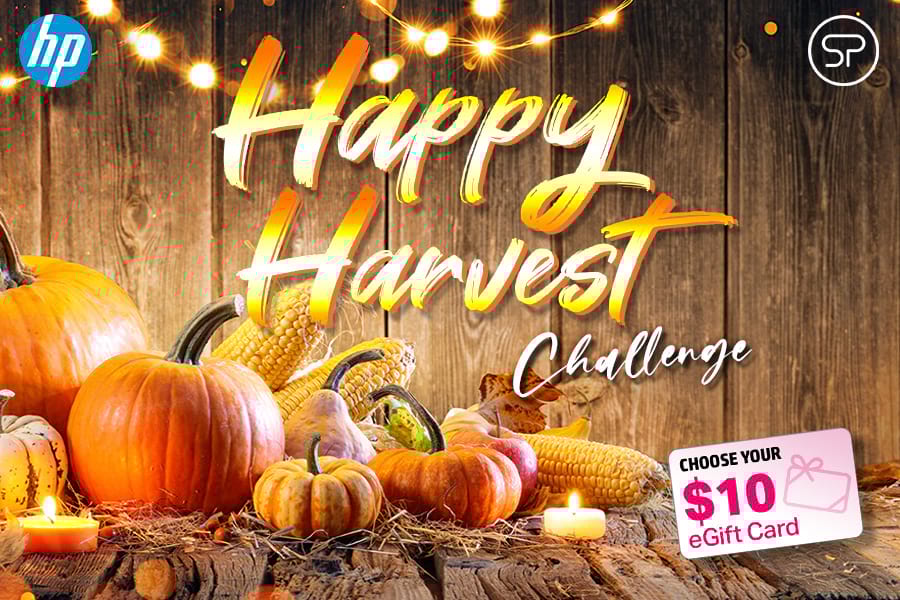 HP Happy Harvest Challenge graphic HP Happy Harvest Challenge