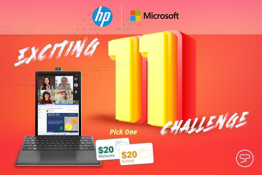 HP & MSFT Exciting 11 Challenge graphic HP & MSFT Exciting 11 Challenge
