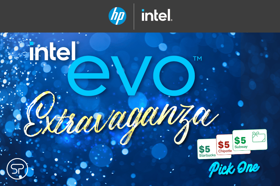 HP & Intel® Evo™ Extravaganza Challenge graphic HP & Intel® Evo™ Extravaganza Challenge