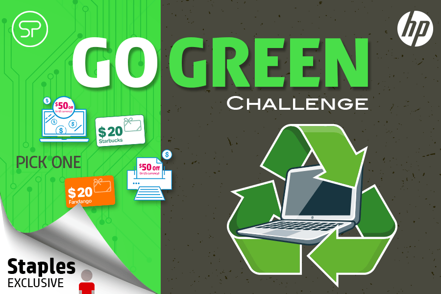 HP Go Green Challenge graphic HP Go Green Challenge